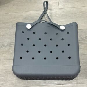 Gray Tote Bag with Handles